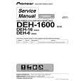 Cover page of PIONEER DEH-1600 Service Manual