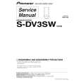 Cover page of PIONEER S-DV3SW/XCN5 Service Manual