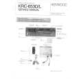 Cover page of KENWOOD KRC653D Service Manual