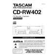Cover page of TEAC CD-RW402 Owner's Manual