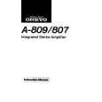 Cover page of ONKYO A-807 Owner's Manual