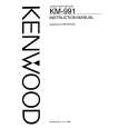 Cover page of KENWOOD KM-991 Owner's Manual