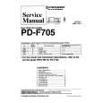 Cover page of PIONEER PDF705 Service Manual