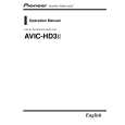 Cover page of PIONEER AVIC-HD3-2/XU/AU Owner's Manual