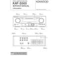 Cover page of KENWOOD KAF-S500 Service Manual