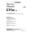 Cover page of PIONEER SP165 XEP Service Manual