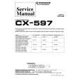 Cover page of PIONEER CX-597 Service Manual