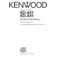 Cover page of KENWOOD XD-A41 Owner's Manual