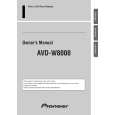 Cover page of PIONEER AVD-W8000 Owner's Manual