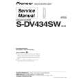 Cover page of PIONEER S-DV434SW/XCN Service Manual