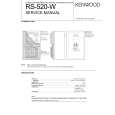 Cover page of KENWOOD RS520W Service Manual