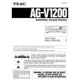 Cover page of TEAC AG-V1200 Owner's Manual