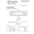 Cover page of KENWOOD KDCPH4 Service Manual