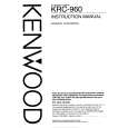 Cover page of KENWOOD KRC960 Owner's Manual