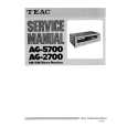 Cover page of TEAC AG-2700 Service Manual