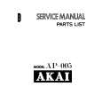 Cover page of AKAI AP-005 Service Manual