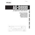 Cover page of TEAC AG-D8800 Owner's Manual