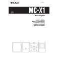 Cover page of TEAC MCX1 Owner's Manual