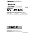 Cover page of PIONEER XVDV430 Service Manual