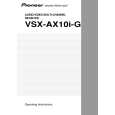 Cover page of PIONEER VSX-AX10I-G/SDLPW Owner's Manual