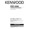 Cover page of KENWOOD KDC-X689 Owner's Manual