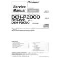 Cover page of PIONEER DEH-P2000X1N Service Manual