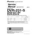 Cover page of PIONEER DVR231AV Service Manual