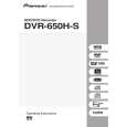 Cover page of PIONEER DVR-650H-S/TDRXV Owner's Manual