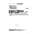 Cover page of PIONEER KEH1500 X1M/EW Service Manual