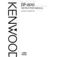 Cover page of KENWOOD DP-8010 Owner's Manual