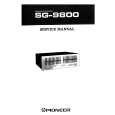 Cover page of PIONEER SG-9800 Service Manual