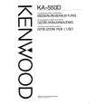 Cover page of KENWOOD KA550D Owner's Manual