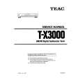 Cover page of TEAC T-X3000 Service Manual