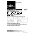 Cover page of PIONEER FX700/L Service Manual