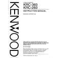 Cover page of KENWOOD KRC260 Owner's Manual