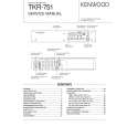 Cover page of KENWOOD TKR-751 Service Manual