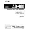 Cover page of TEAC AD400 Owner's Manual