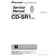 Cover page of PIONEER CD-SR1 Service Manual