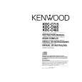 Cover page of KENWOOD KDC-C715 Owner's Manual