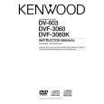 Cover page of KENWOOD DVF3060K Owner's Manual