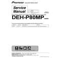 Cover page of PIONEER DEH-P80MP/X1B/EW Service Manual