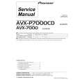 Cover page of PIONEER AVXP7000CD Service Manual