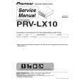 Cover page of PIONEER PRV-LX10/WK/RB Service Manual