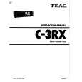 Cover page of TEAC C3RX Service Manual