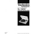 Cover page of TECHNICS SL-1800 Owner's Manual