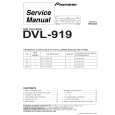 Cover page of PIONEER DVL-919/RAM Service Manual