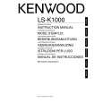 Cover page of KENWOOD LS-K1000 Owner's Manual