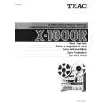 Cover page of TEAC X1000 Owner's Manual