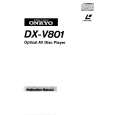 Cover page of ONKYO DX-V801 Owner's Manual