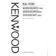 Cover page of KENWOOD KA7010 Owner's Manual